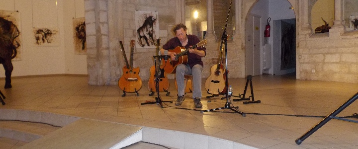 Concert de Michel Gentils aux10e rencontre autour de l'écriture Lunel